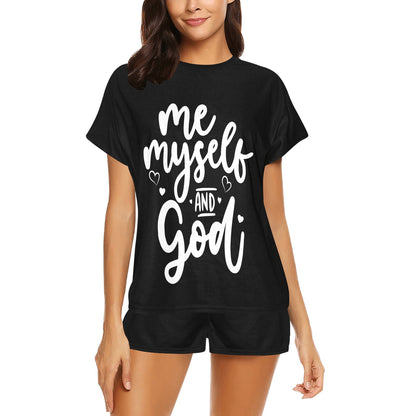 Me Myself and Him Women's Christian Short Pajama Set