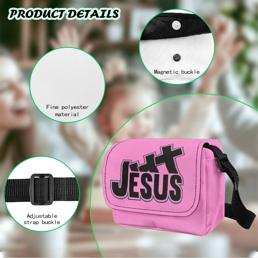Jesus Christian Kids Flap Crossbody Bag