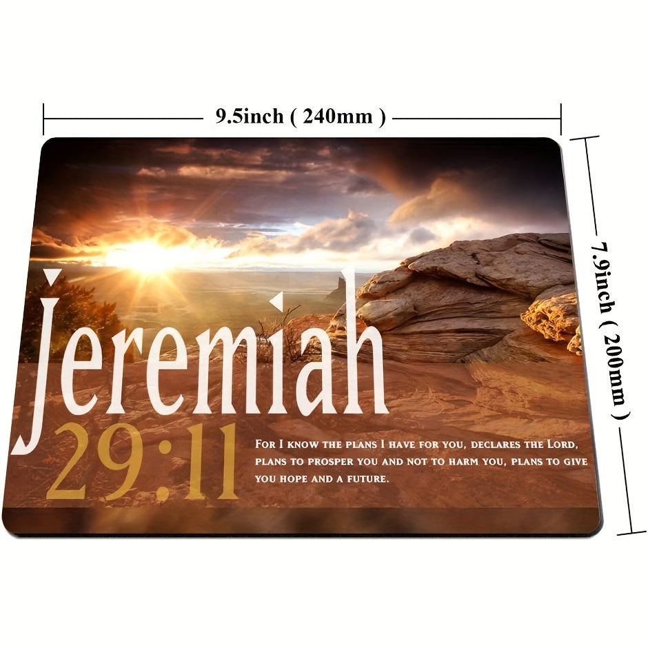 Jeremiah 29:11 For I Know The Plans I Have For You Christian Computer Mouse Pad claimedbygoddesigns