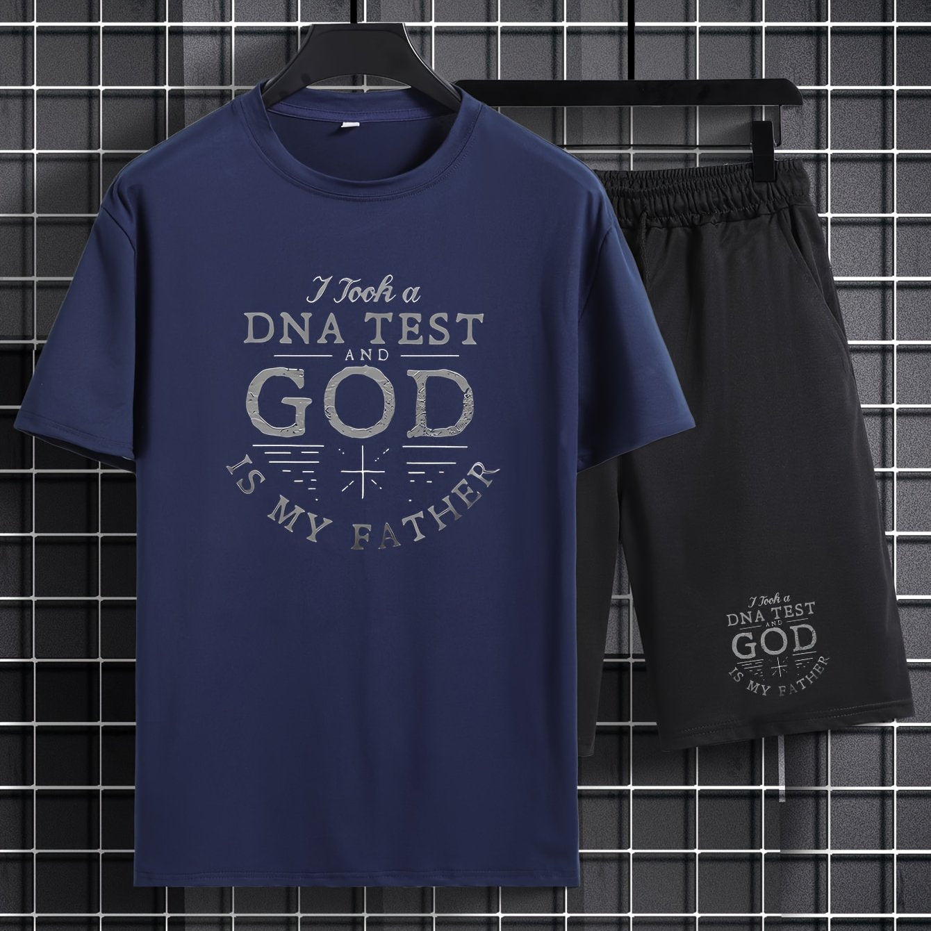 I Took A DNA Test And God Is My Father Men's Christian Casual Outfit claimedbygoddesigns