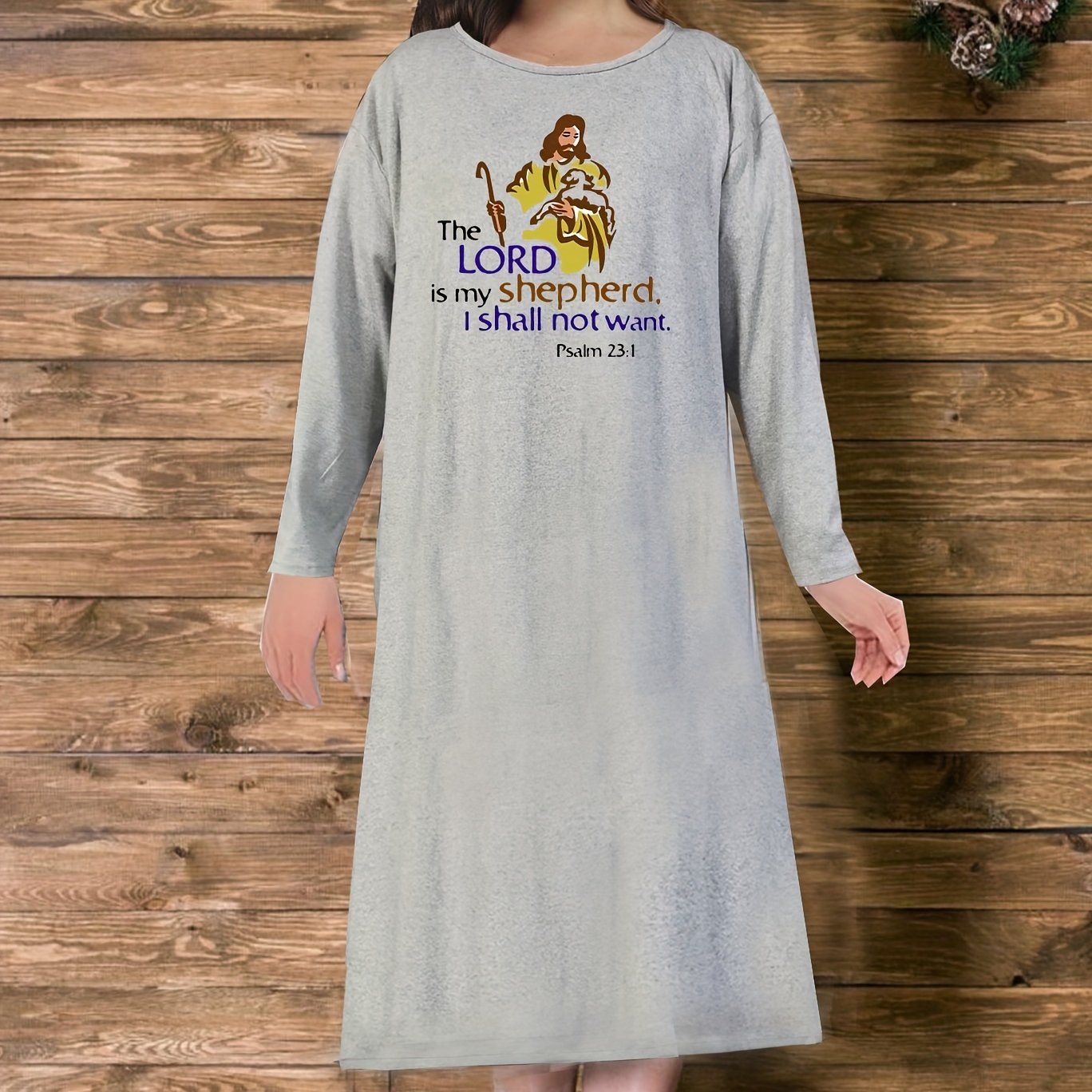 The Lord Is My Shephard Plus Size Women's Christian Pajamas claimedbygoddesigns
