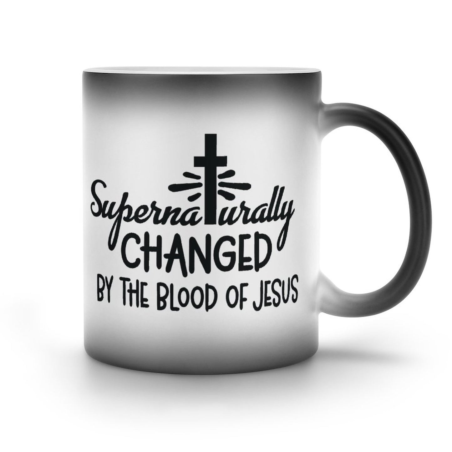 Supernaturally Changed By The Blood Of Jesus Christian Color Changing Mug (Dual-sided )