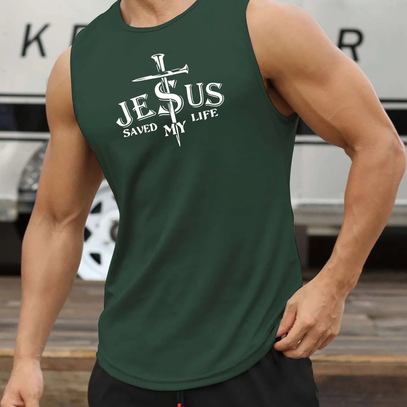 Jesus Save My Life Men's Christian Tank Top claimedbygoddesigns