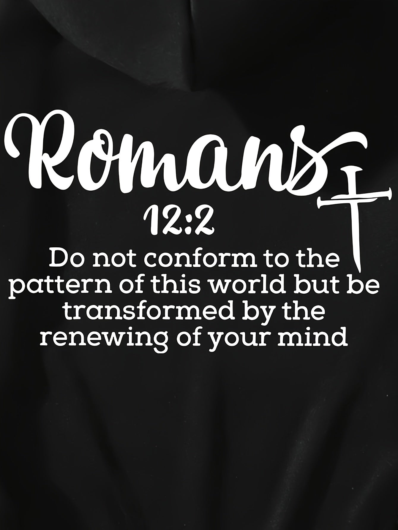 Romans 12:2 Do Not Conform To The Patterns Of This World Women's Christian Pullover Hooded Sweatshirt claimedbygoddesigns