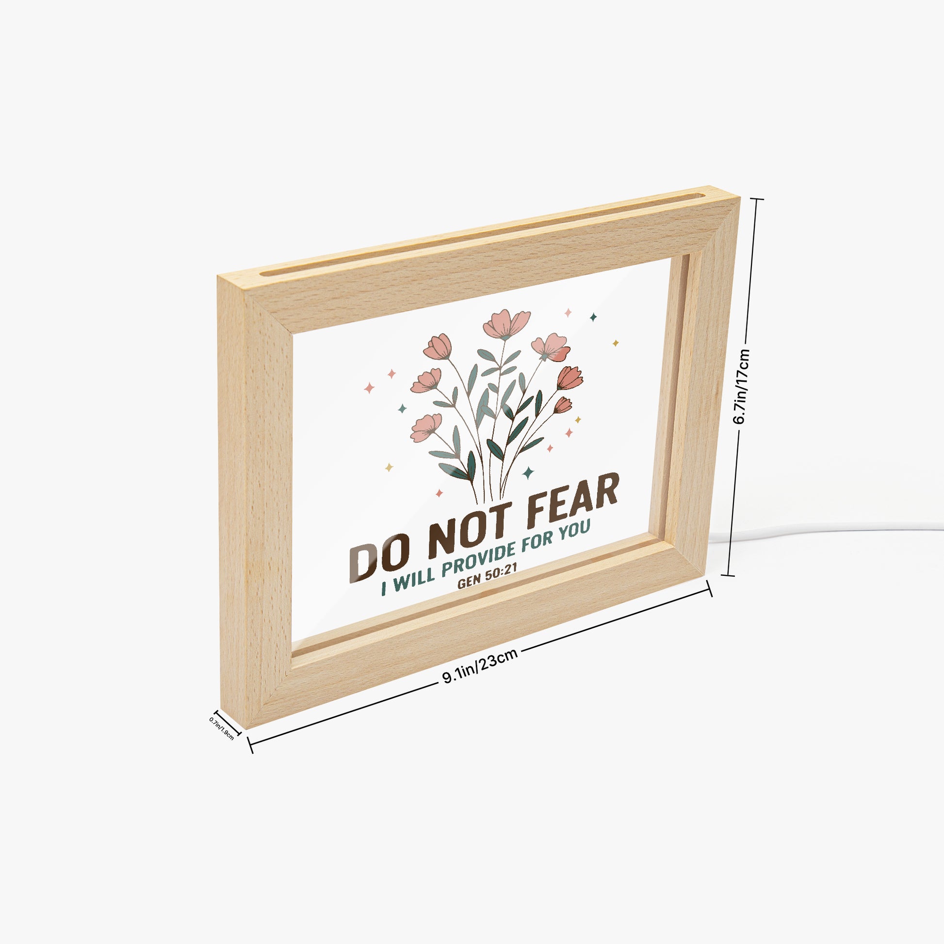 Do Not Fear Christian Wooden Framed Acrylic Ornament - ClaimedbyGodDesigns