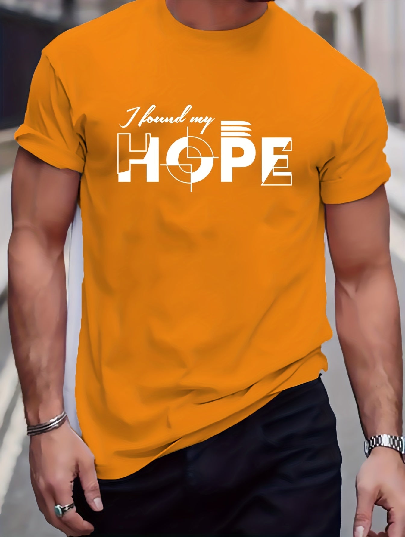 I Found My Hope Men's Christian T-shirt claimedbygoddesigns