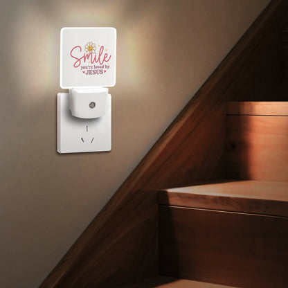 Smile You're Loved Christian Night Light For Kids - ClaimedbyGodDesigns