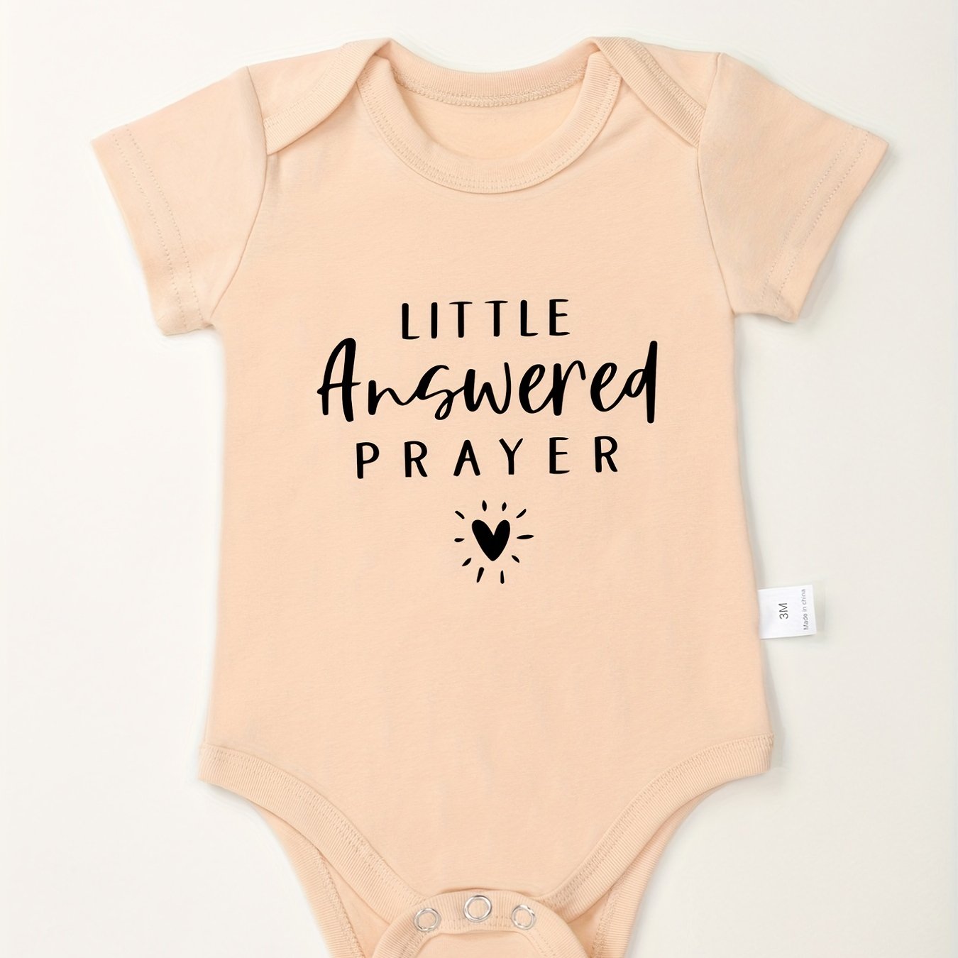 Little Answered Prayer Christian Baby Onesie claimedbygoddesigns