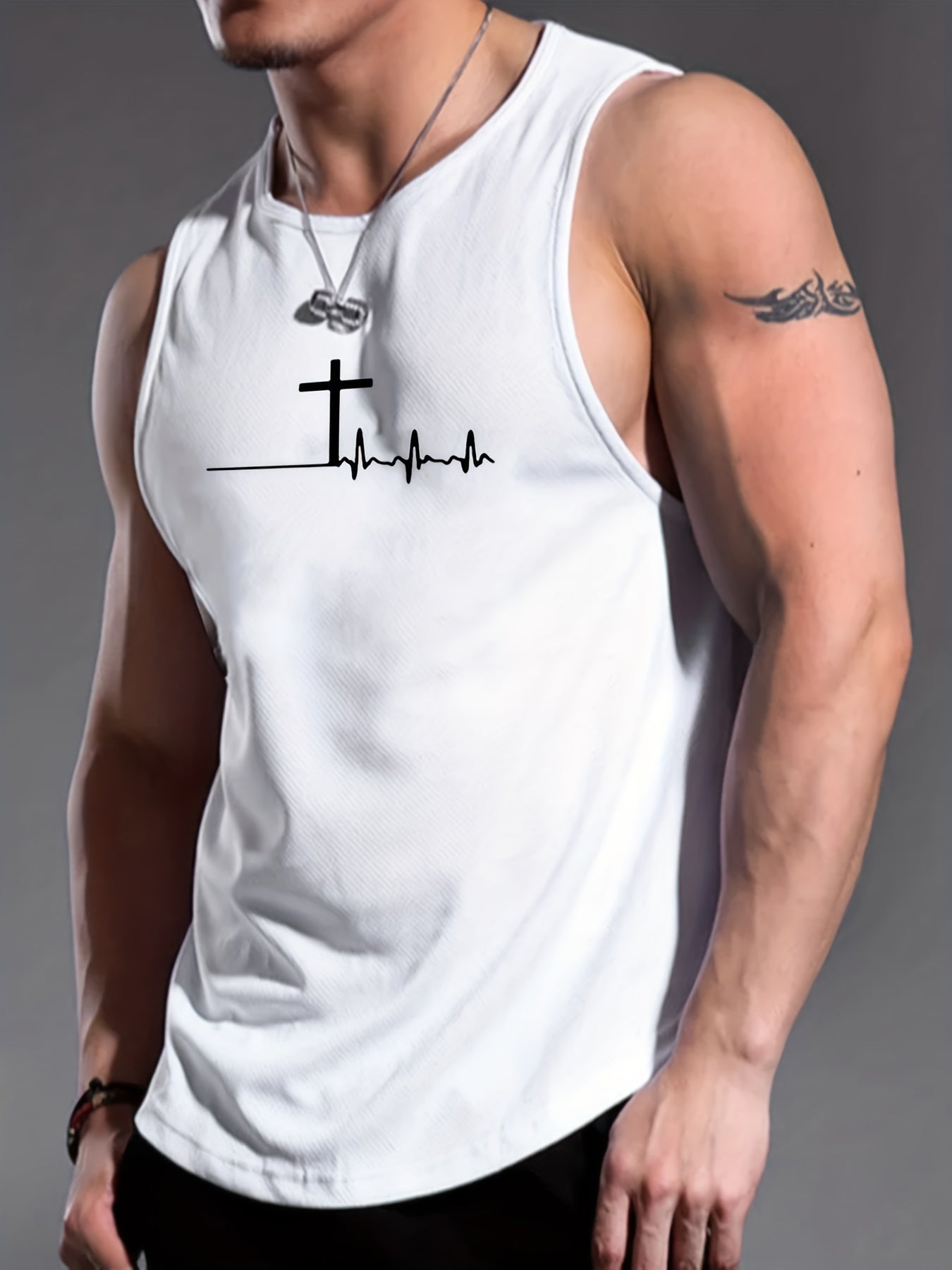 The Cross: My Lifeline Men's Christian Tank Top claimedbygoddesigns