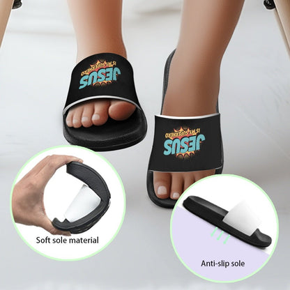 He Is My Superhero Christian Children's Sandals - ClaimedbyGodDesigns