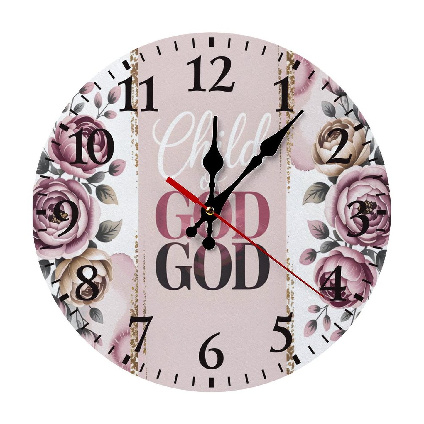 Child Of God Christian Modern Wooden Wall Clock