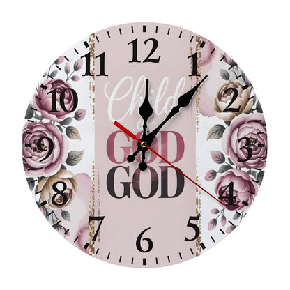 Child Of God Christian Modern Wooden Wall Clock