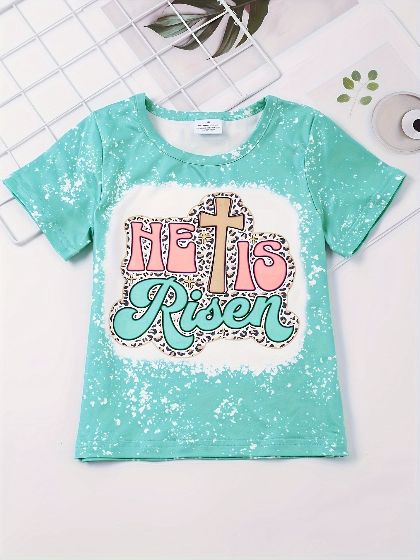 HE IS RISEN Youth Christian T-shirt claimedbygoddesigns