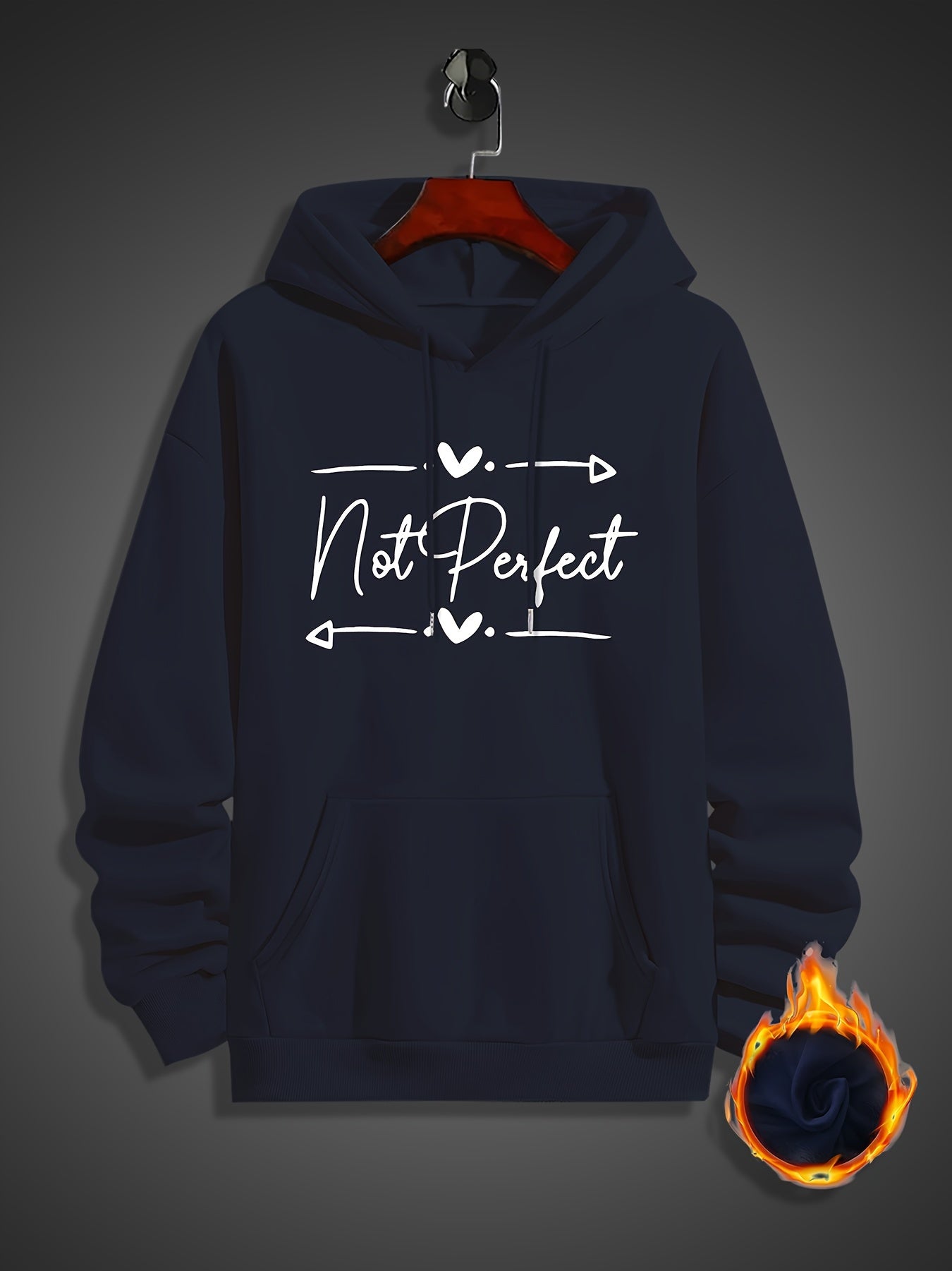 Not Perfect Men's Christian Pullover Hooded Sweatshirt claimedbygoddesigns