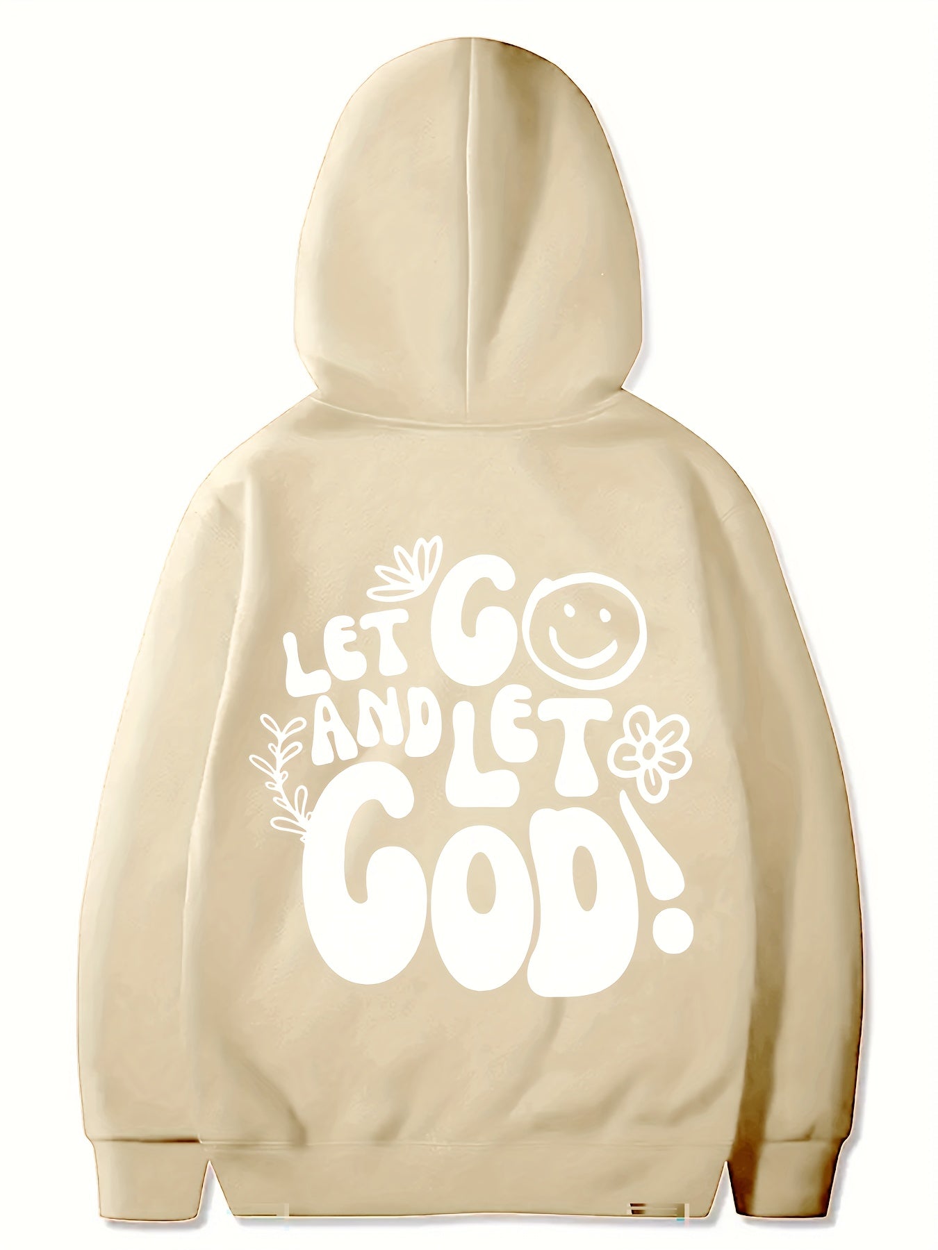 Let Go & Let God Youth Christian Pullover Hooded Sweatshirt claimedbygoddesigns