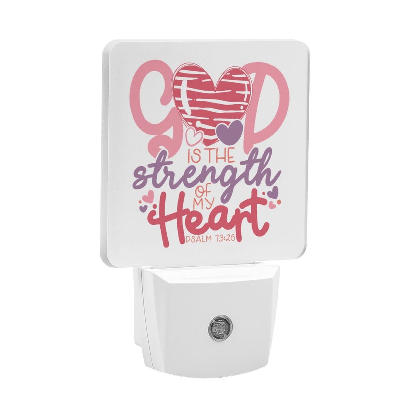 He Is My Strength Christian Night Light For Kids - ClaimedbyGodDesigns