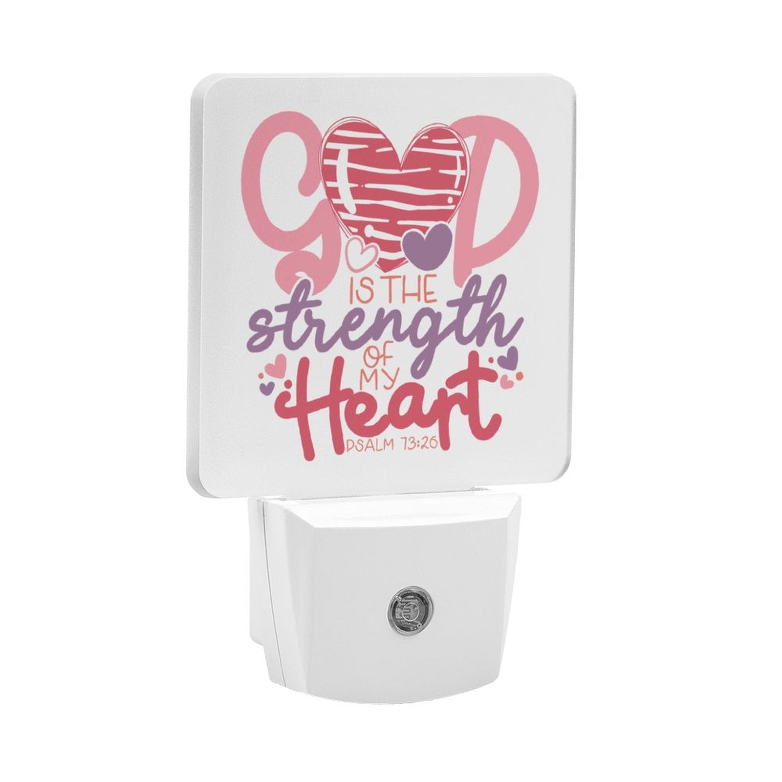 He Is My Strength Christian Night Light For Kids - ClaimedbyGodDesigns