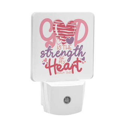 He Is My Strength Christian Night Light For Kids - ClaimedbyGodDesigns