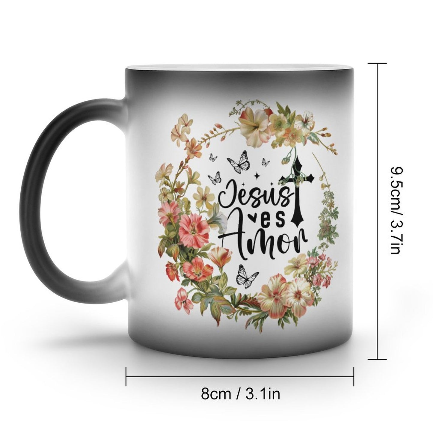 Jesus Es Amor Spanish Christian Color Changing Mug (Dual-sided)