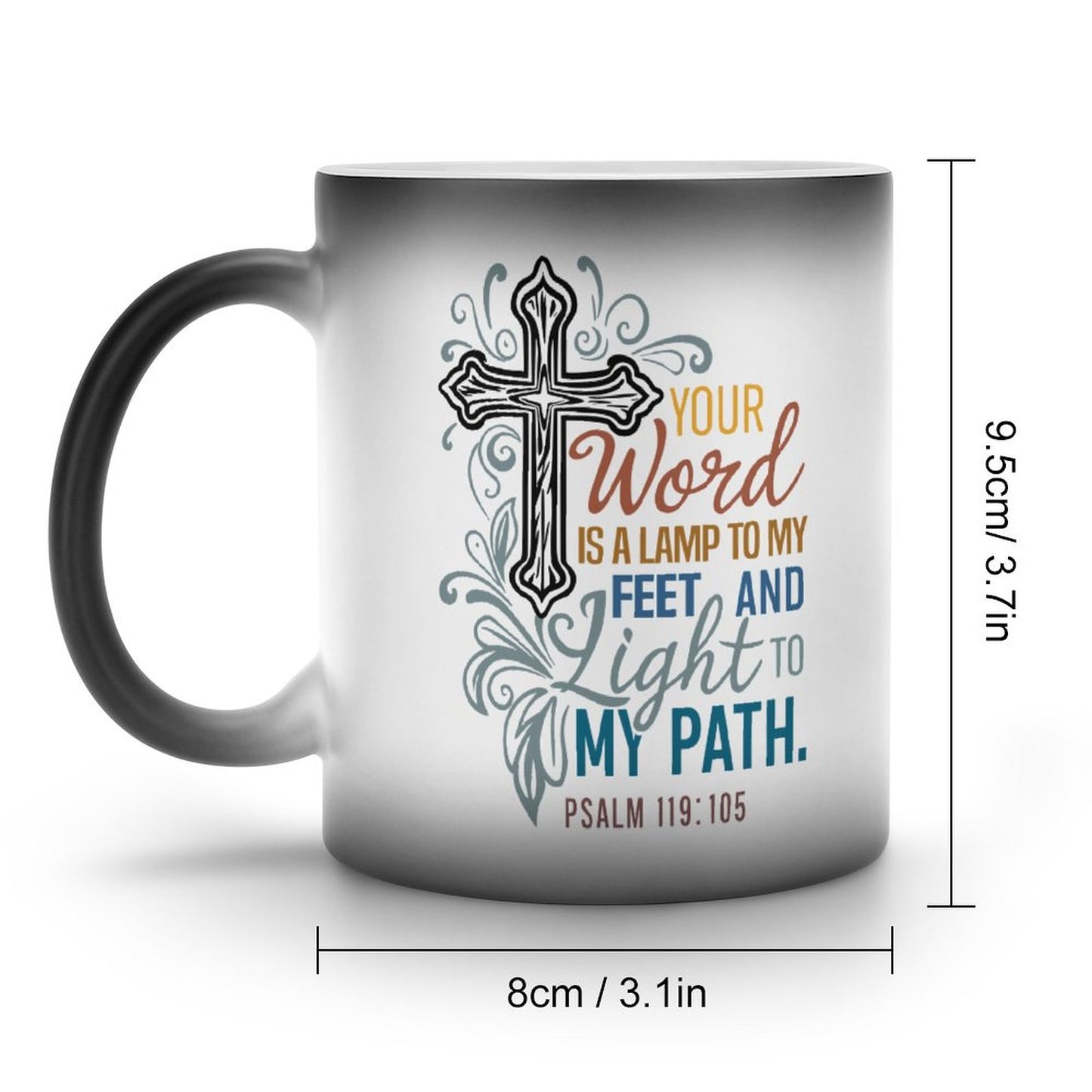 Your Word Is A Lamp To My Feet And Light To My Path Christian Color Changing Mug (Dual-sided)