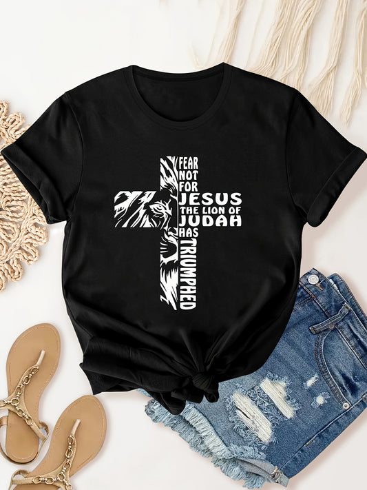 Jesus The Lion Of Judah Has Triumphed Women's Christian T-shirt claimedbygoddesigns