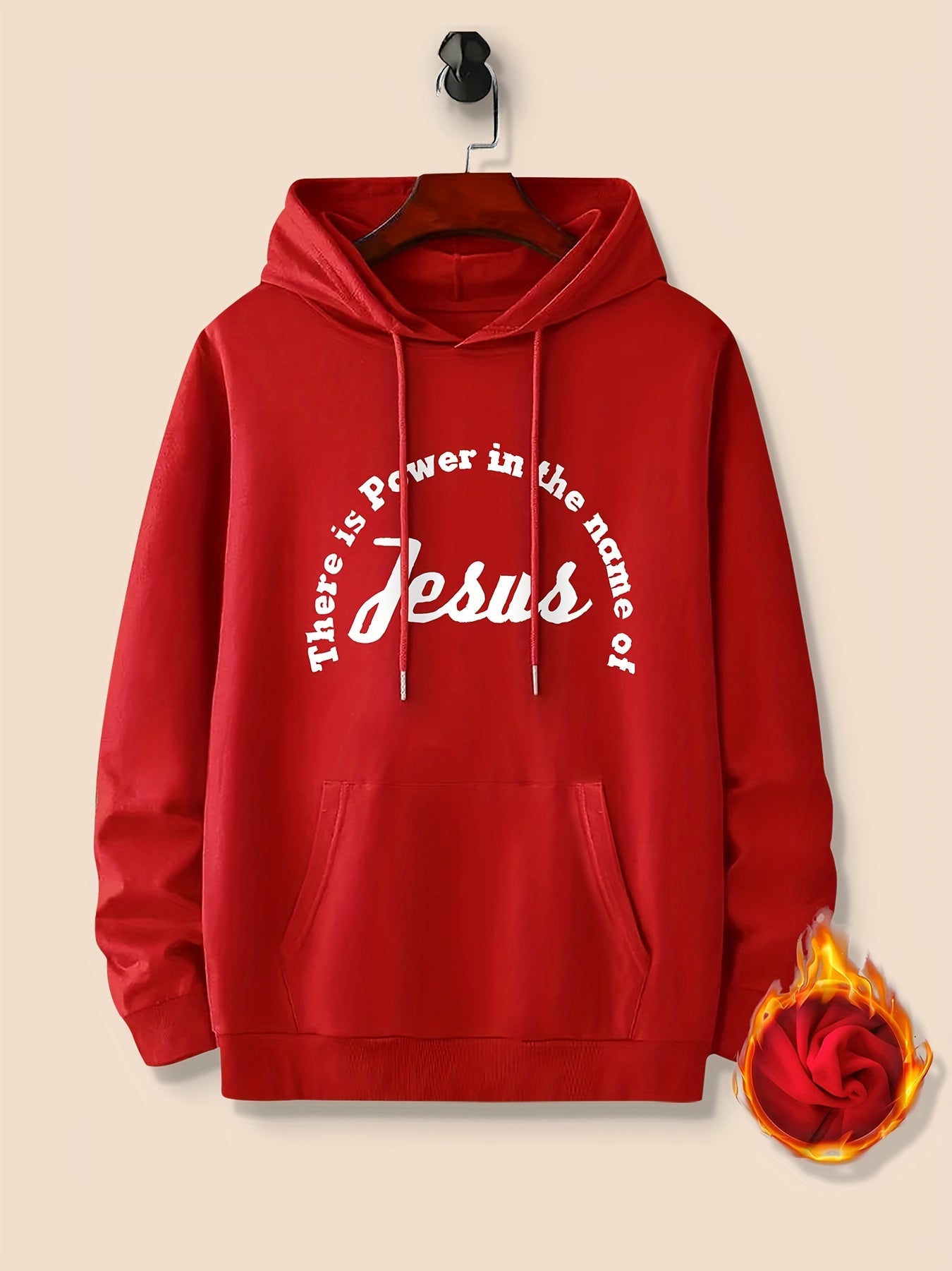 There Is Power In The Name Of Jesus Men's Christian Pullover Hooded Sweatshirt claimedbygoddesigns