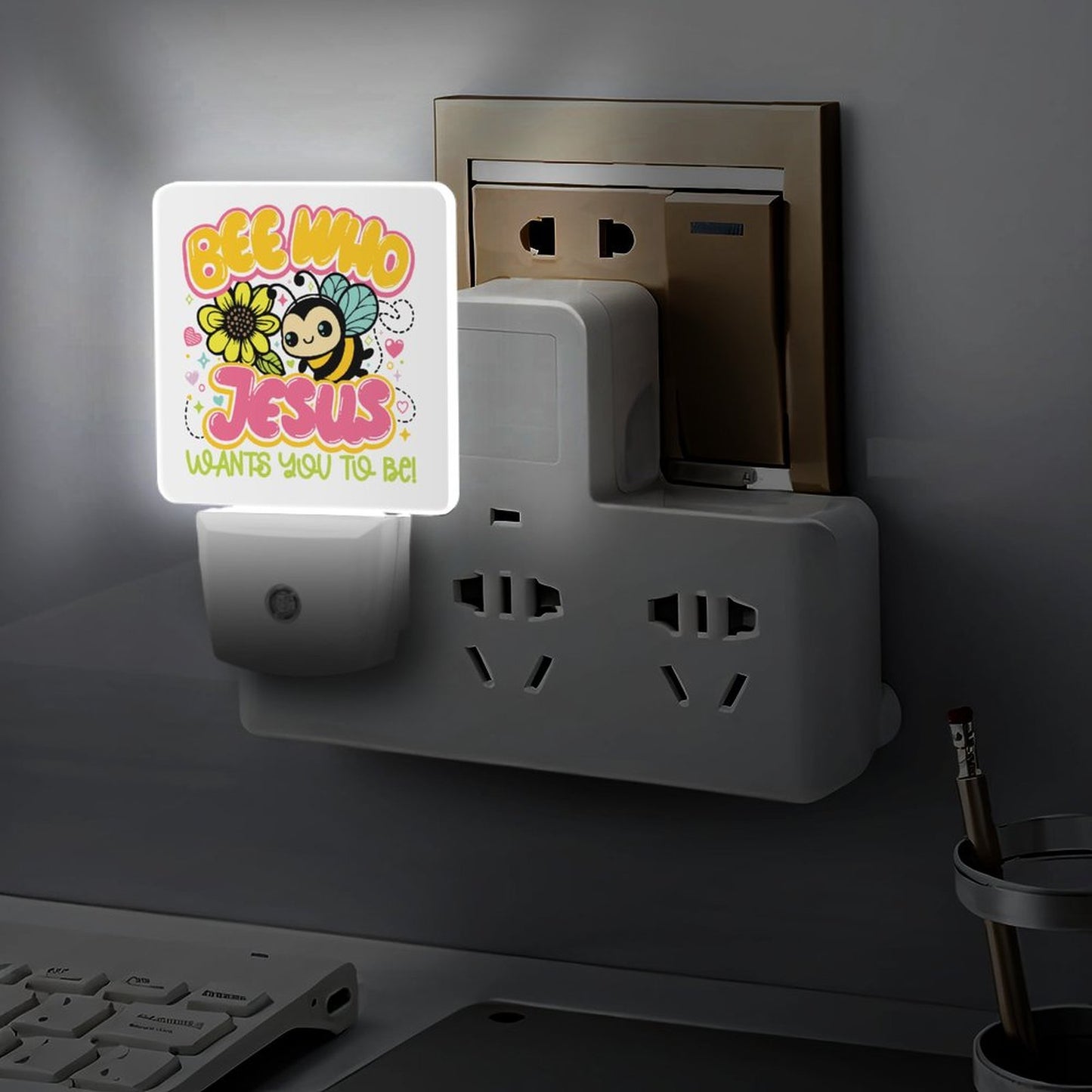 Be Who He Wants Christian Night Light For Kids - ClaimedbyGodDesigns