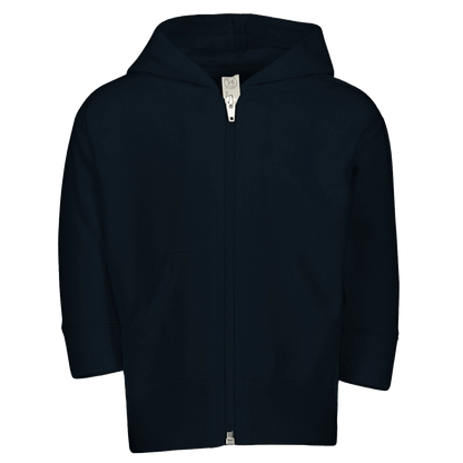 Fully Rely On Him Christian Toddler Zip Fleece Hooded Sweatshirt - ClaimedbyGodDesigns