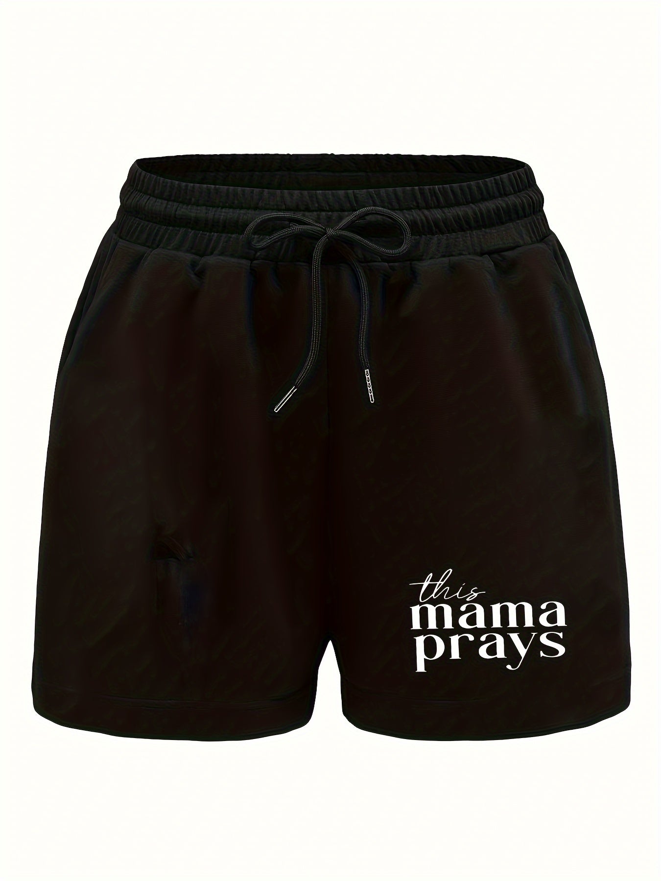 This Mama Prays Women's Christian Shorts claimedbygoddesigns