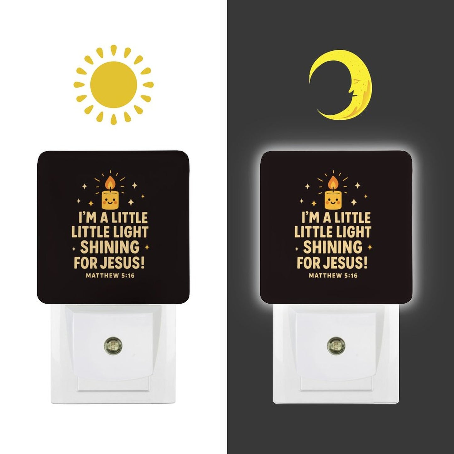 I'm A Little Light Shining For Him Christian Night Light For Kids - ClaimedbyGodDesigns