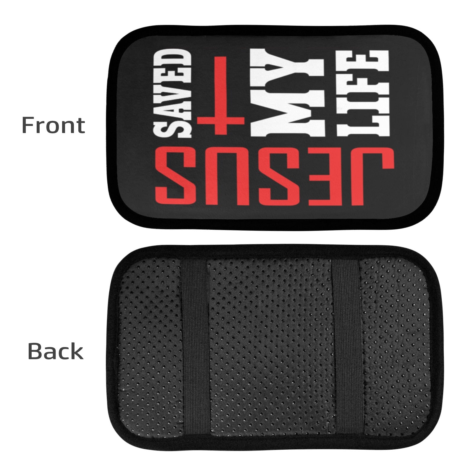 Jesus Saved My Life Christian Car Armrest Cover - ClaimedbyGodDesigns