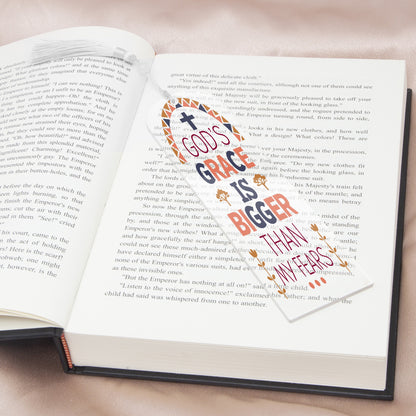 His Grace Christian Arch Acrylic Bookmark - ClaimedbyGodDesigns