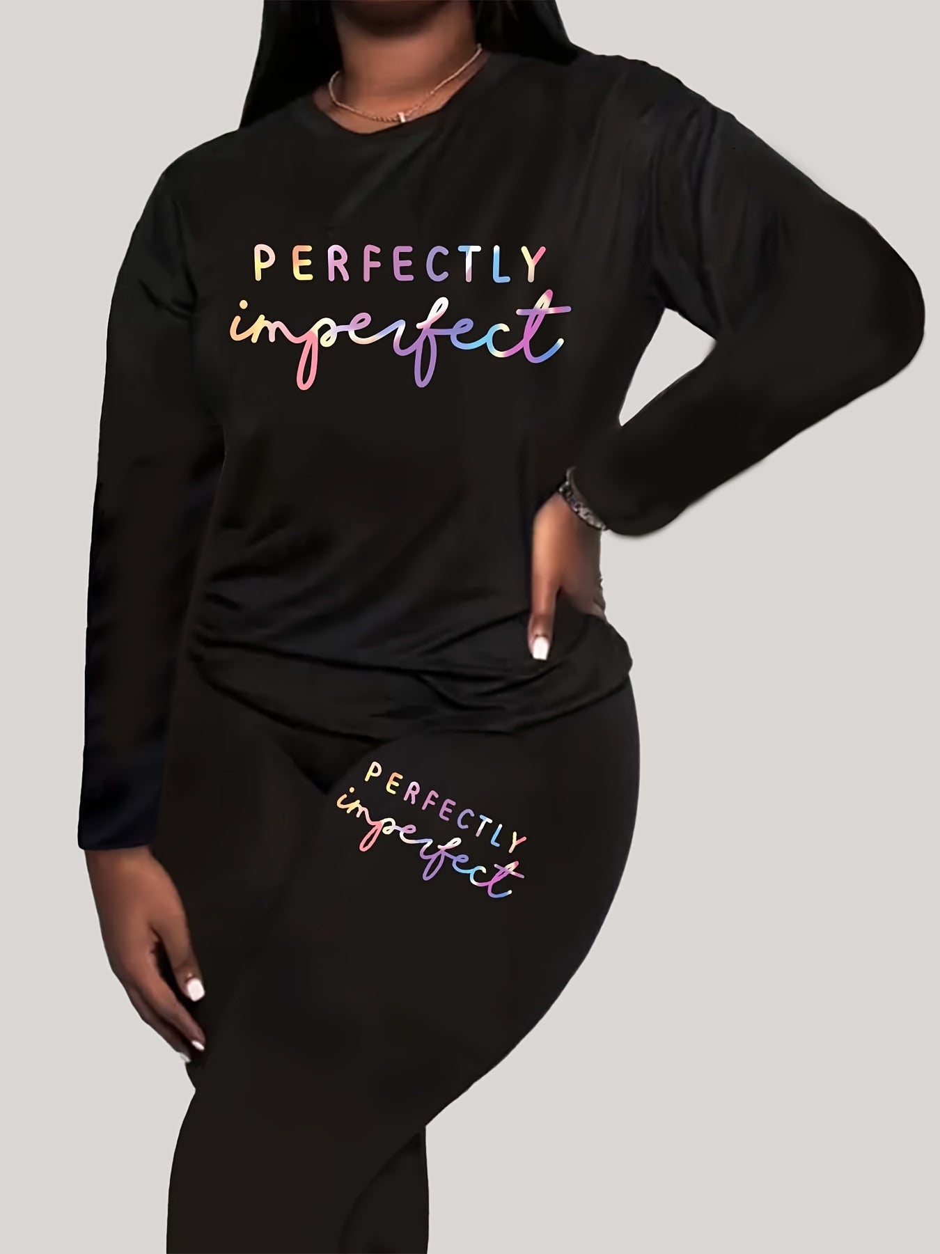 Perfectly Imperfect Plus Size Women's Christian Casual Outfit claimedbygoddesigns
