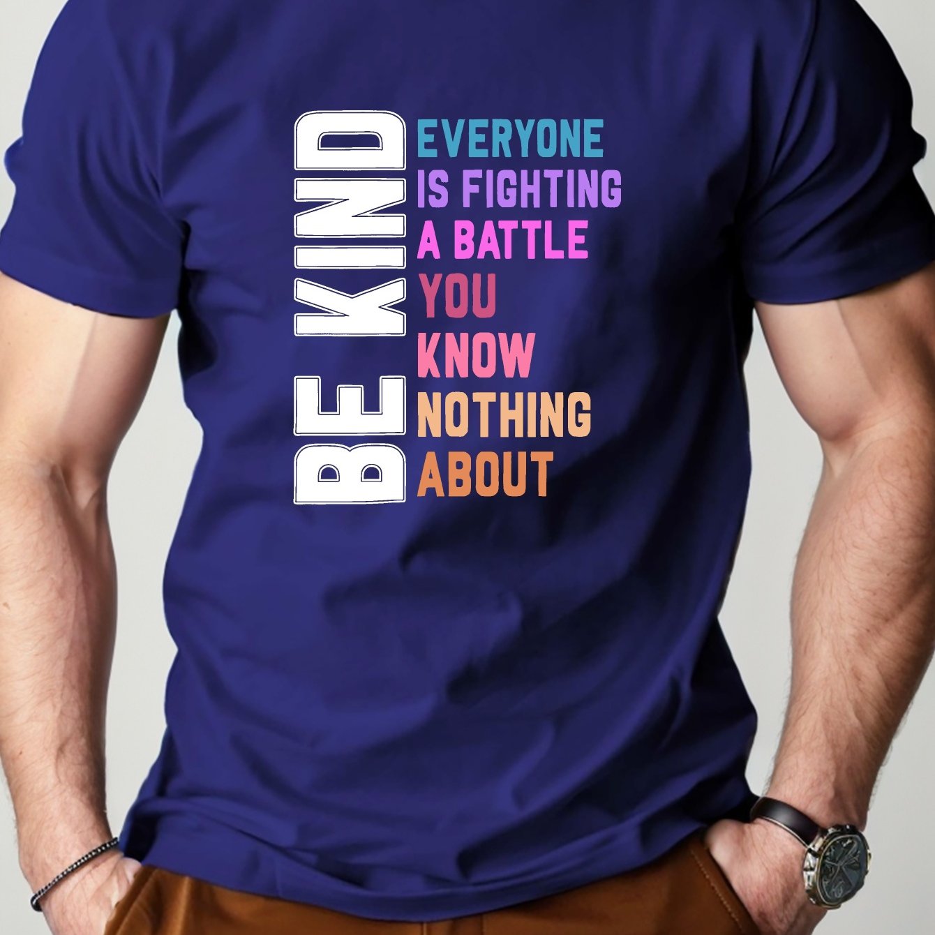 BE KIND Men's Christian T-shirt claimedbygoddesigns