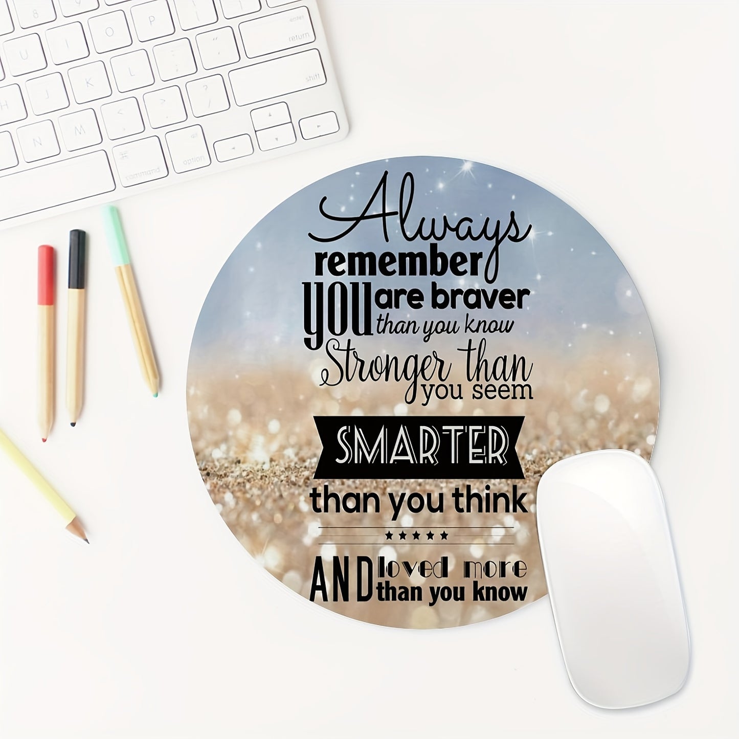 Always Remember You Are Loved More Than You Know Christian Computer Mouse Pad claimedbygoddesigns