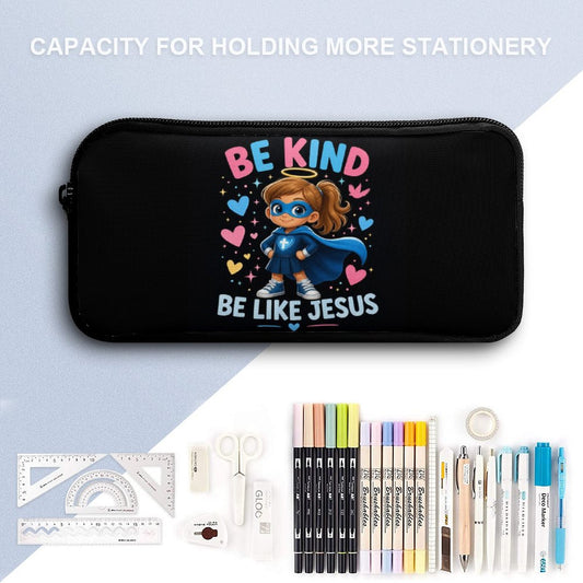 Be Kind Like Jesus Girl Christian 3 PCS Bag Set (Backpack, Lunch Bag and Pencil Case)