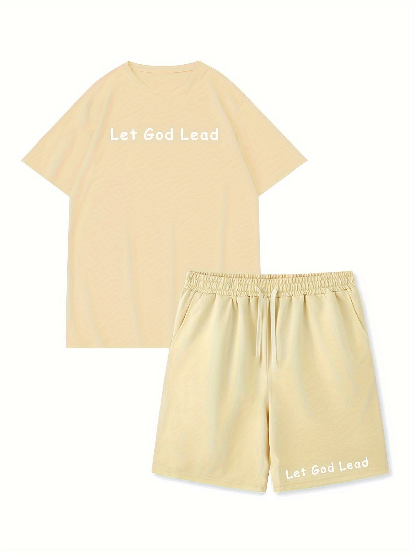 LET GOD LEAD Men's Christian Casual Outfit claimedbygoddesigns