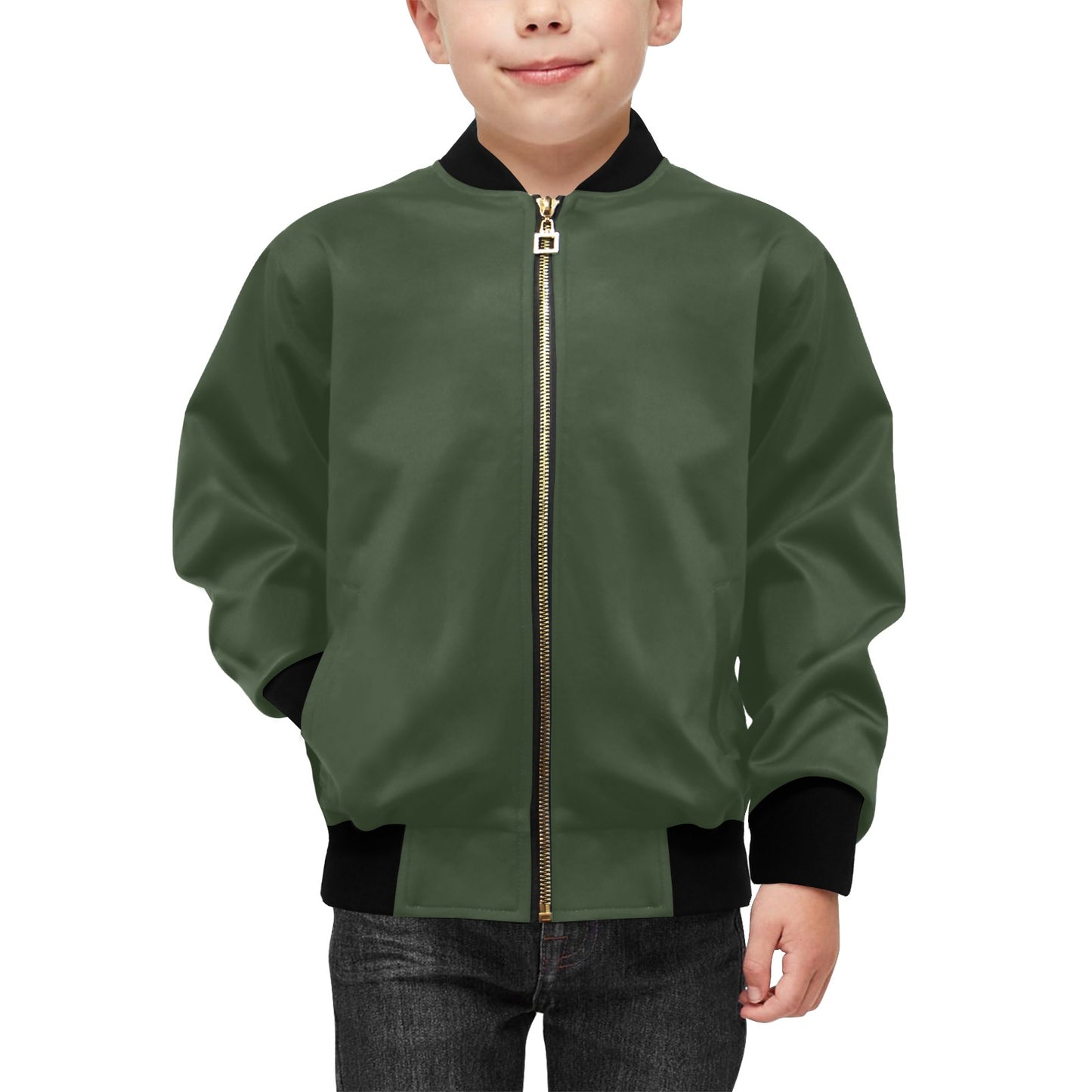 Seek First The Kingdom Kids' Christian Bomber Jacket with Pockets