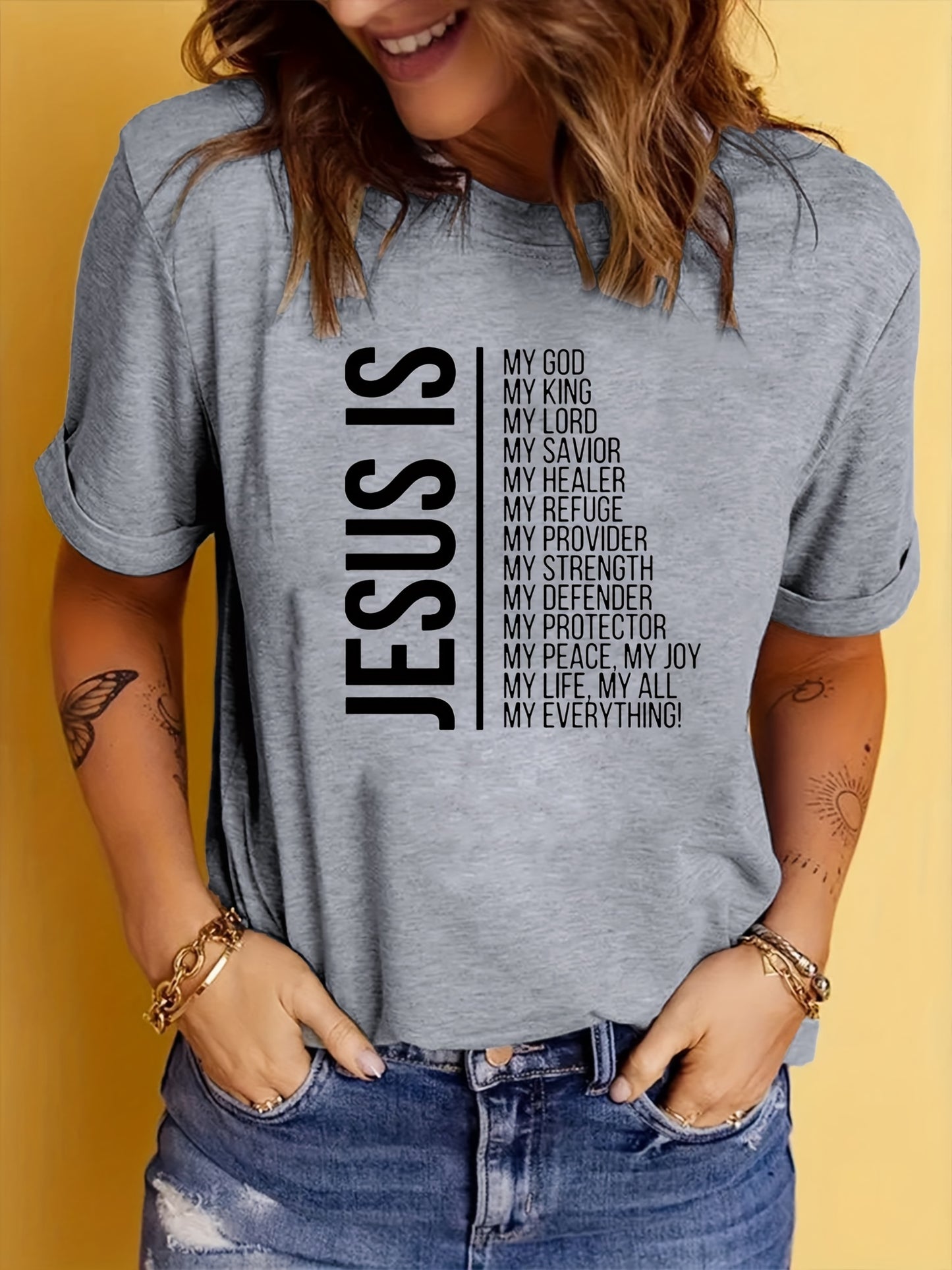 Jesus Is My Everything Women's Christian T-shirt claimedbygoddesigns