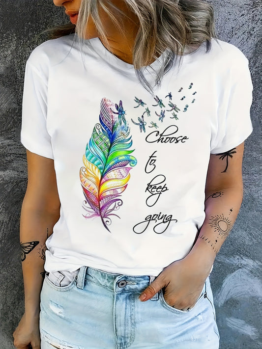 Choose To Keep Going Women's Christian T-shirt claimedbygoddesigns