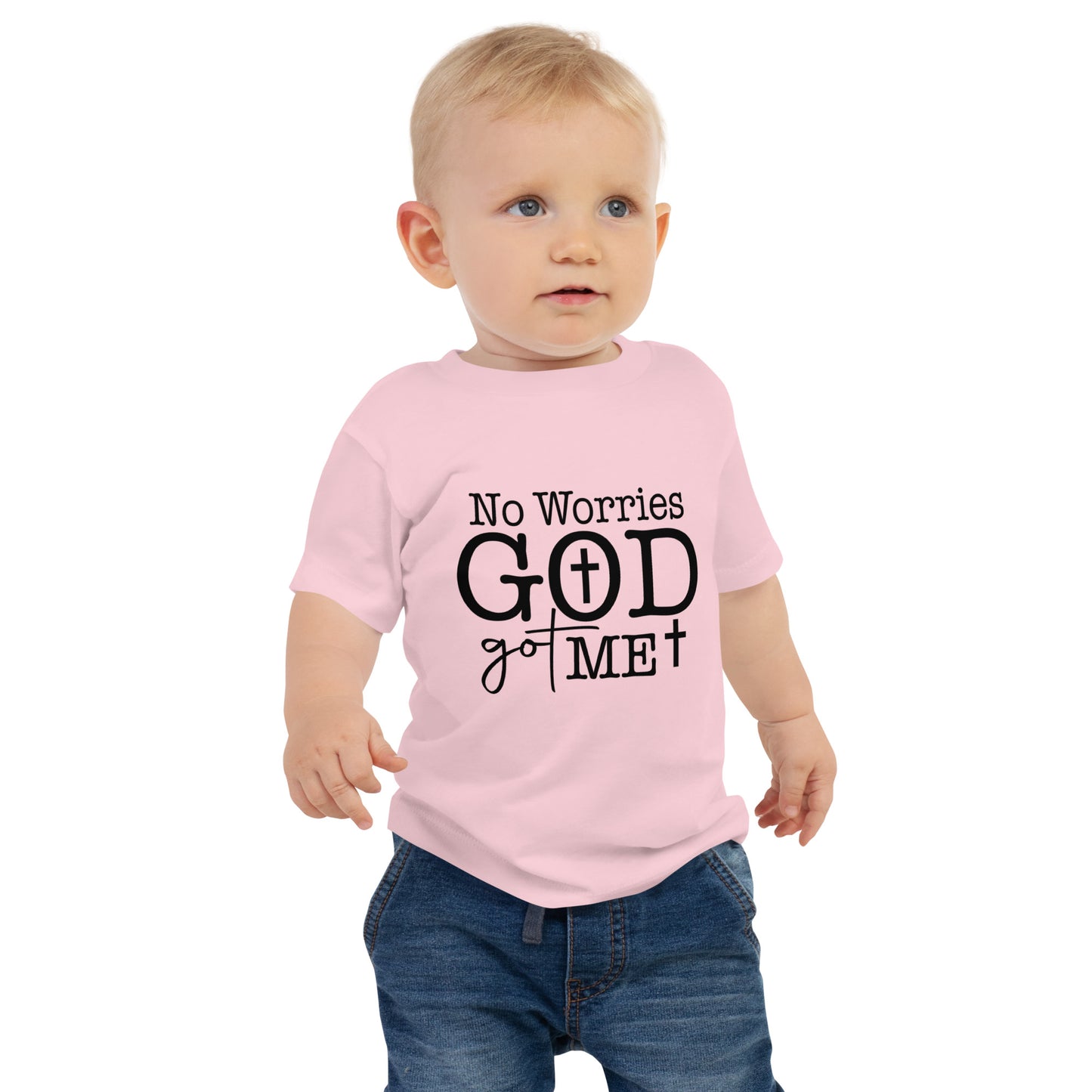 No Worries God Got Me Christian Toddler T-Shirt