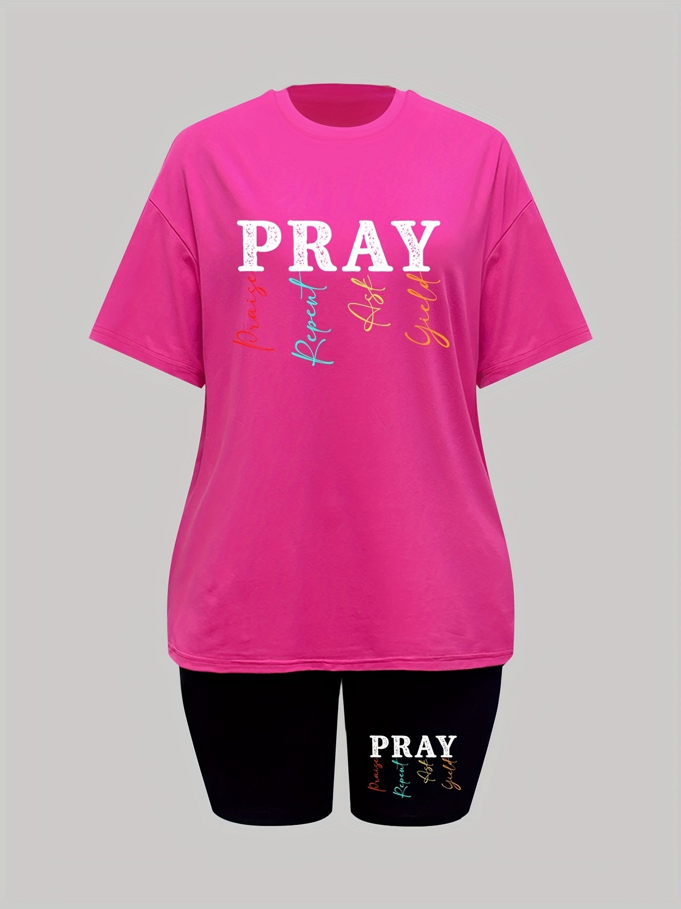 Pray: Praise Repeat Ask Yield Women's Christian Casual Outfit claimedbygoddesigns