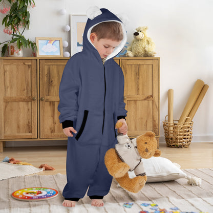 He Saves One-Piece Zip up Hooded Pajamas for Little Kids (Toddler)