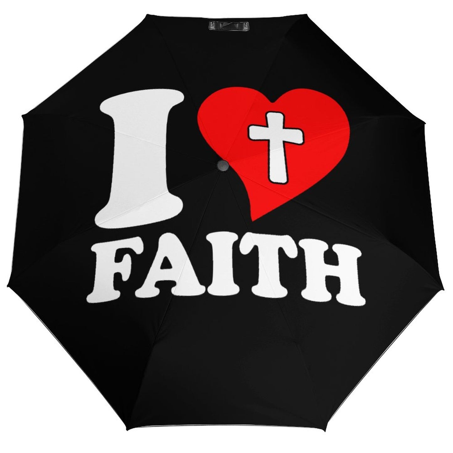 I Love Faith Christian Umbrella