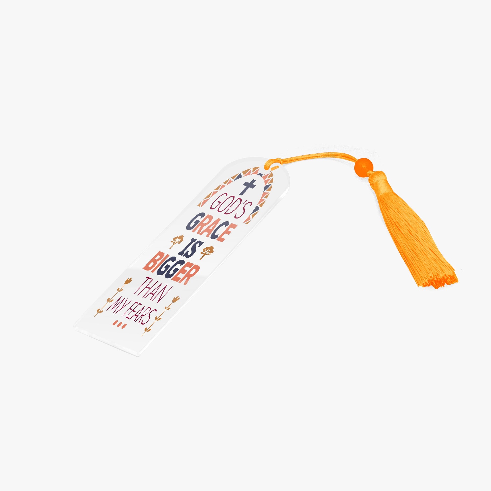His Grace Christian Arch Acrylic Bookmark - ClaimedbyGodDesigns