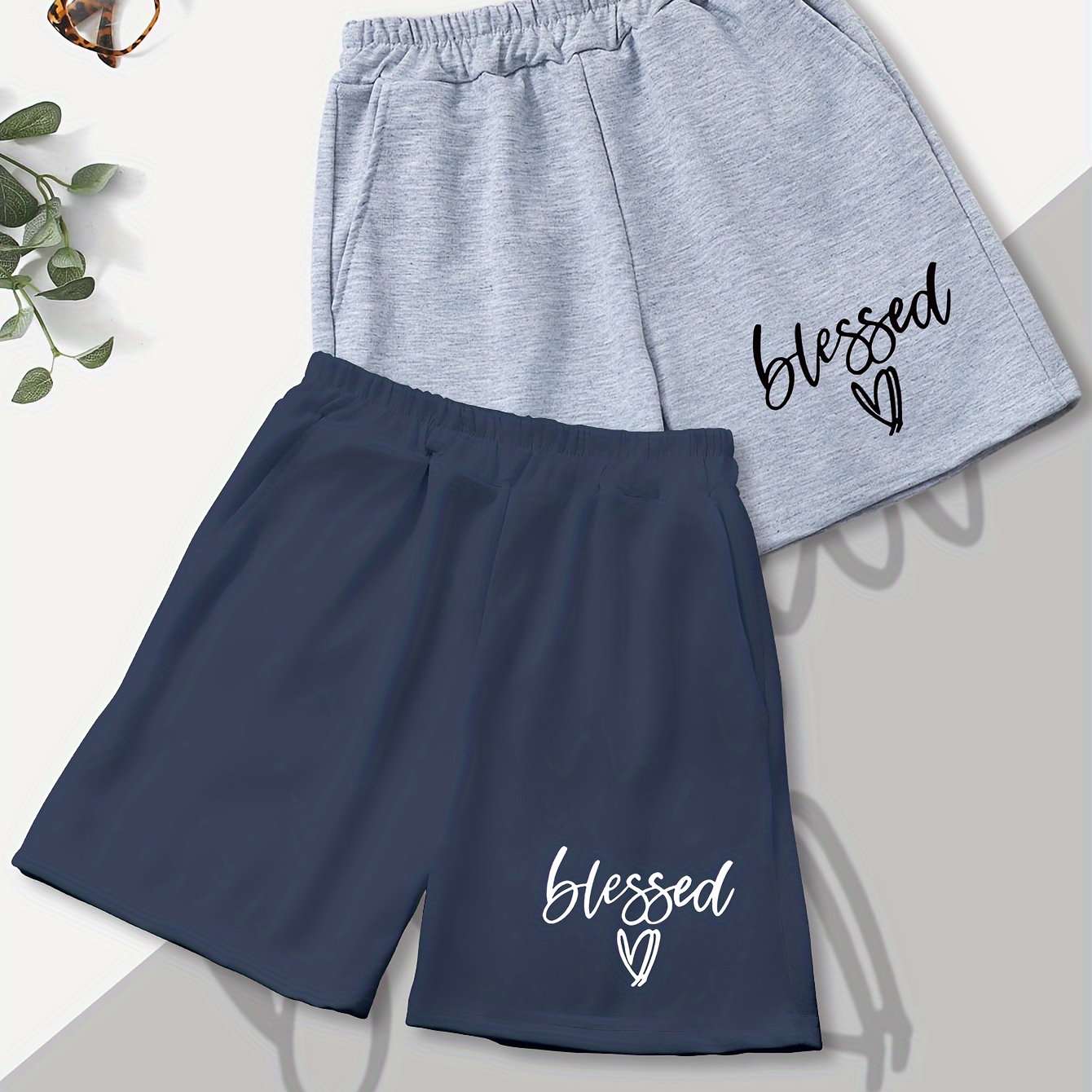 Blessed 2pcs Youth Christian Shorts claimedbygoddesigns