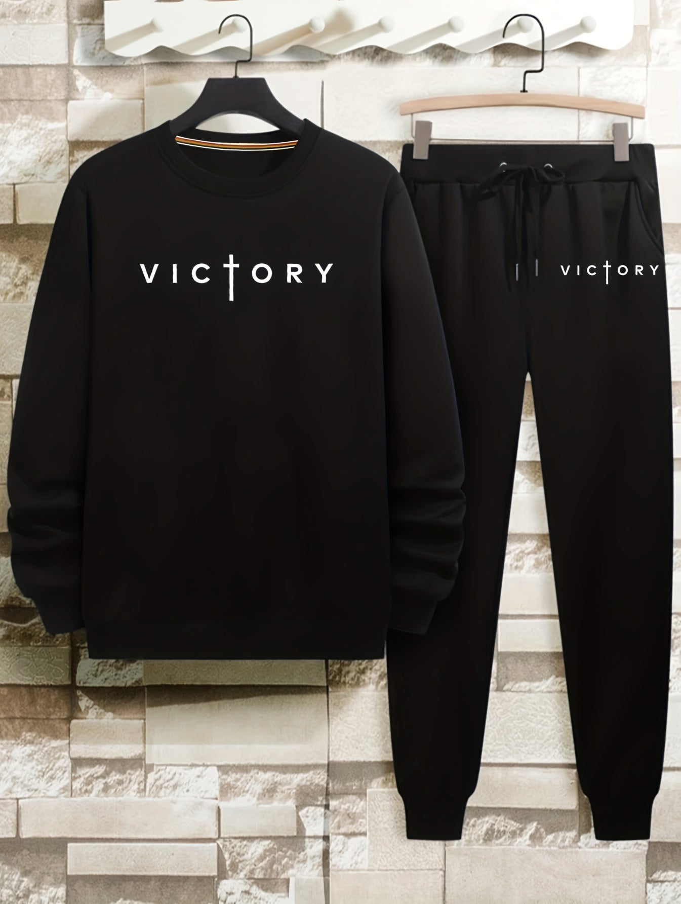 Victory In The Cross Men's Christian Casual Outfit claimedbygoddesigns