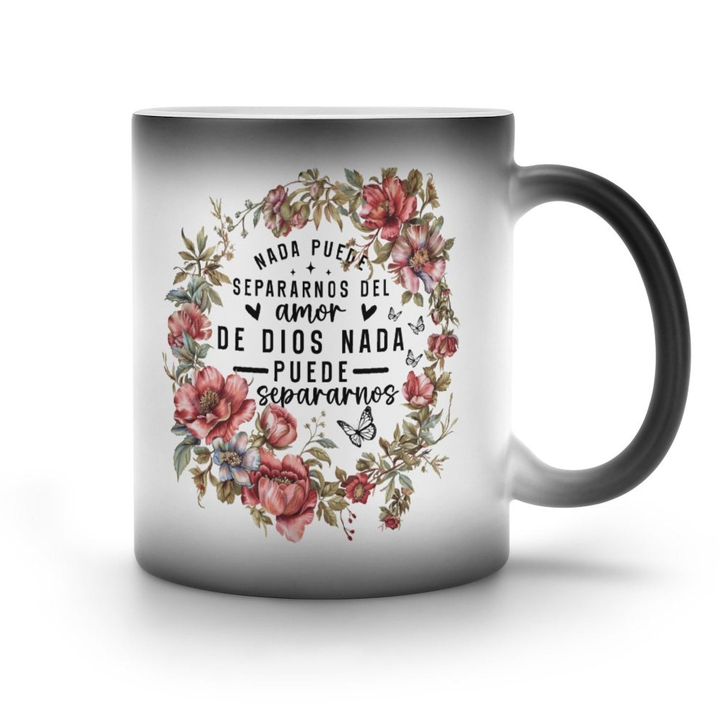 Nada Puede Separarnos Del Amor De Dios Nada Puede Separarnos Spanish Christian Color Changing Mug (Dual-sided)