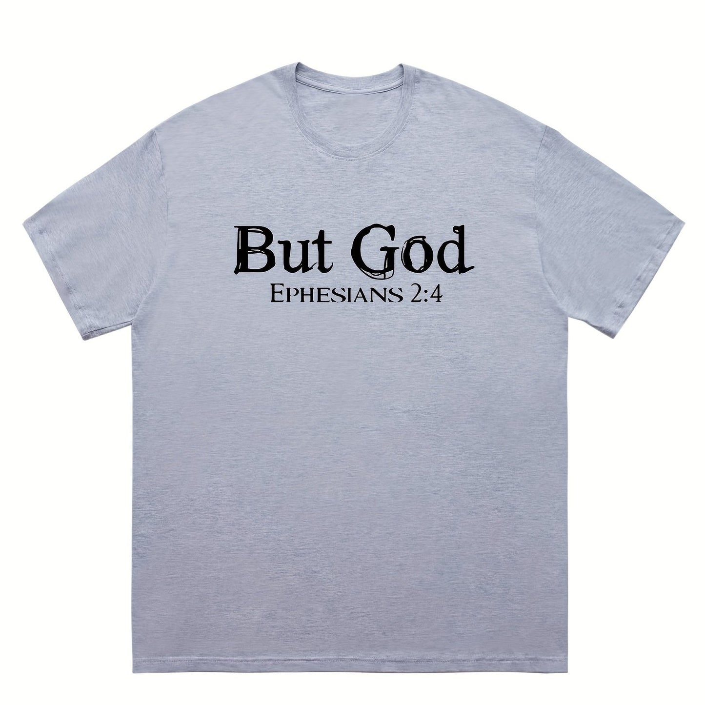 But God  Men's Christian T-shirt claimedbygoddesigns