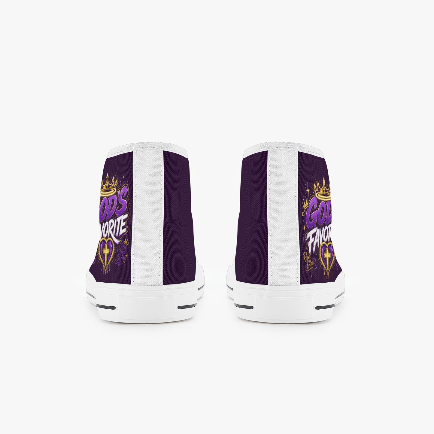God's Favorite Christian Kid’s High - Top Canvas Shoes - ClaimedbyGodDesigns